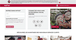 Desktop Screenshot of espaceclient.fiat.fr